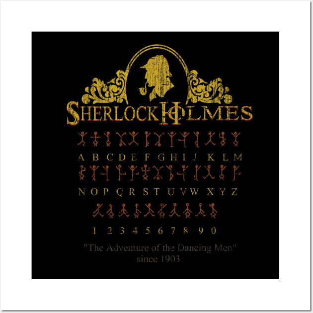 Sherlock Holmes Dancing Men Wall Art by vender